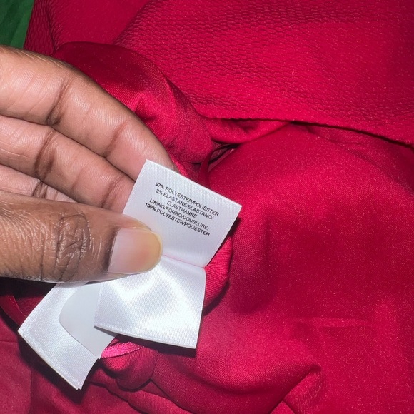 Pappagallo Brooke Red Mini Dress with Gold Accents size 10 - Picture 8 of 9